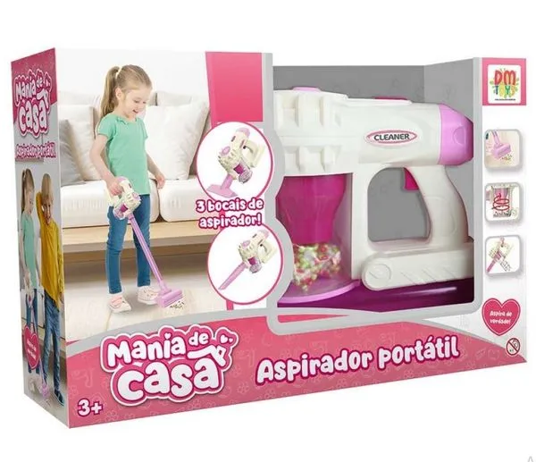 MANIA DE CASA ASPIRADOR ROSA - DM BRASIL