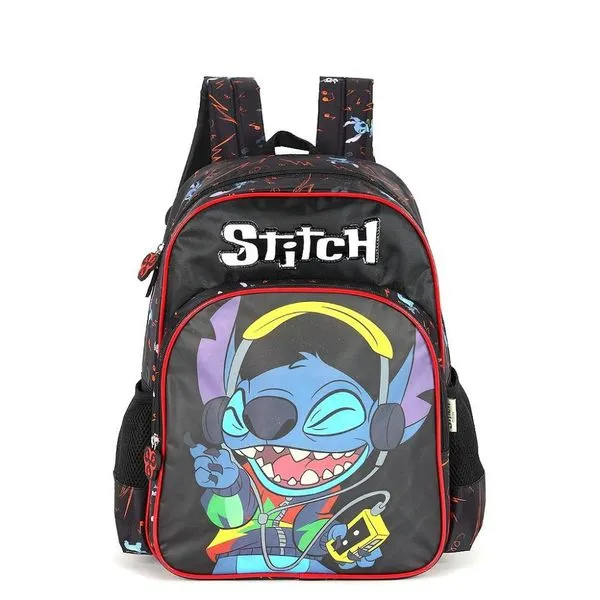 Mochila de Costas Luxcel Stitch Crazy Preto Único