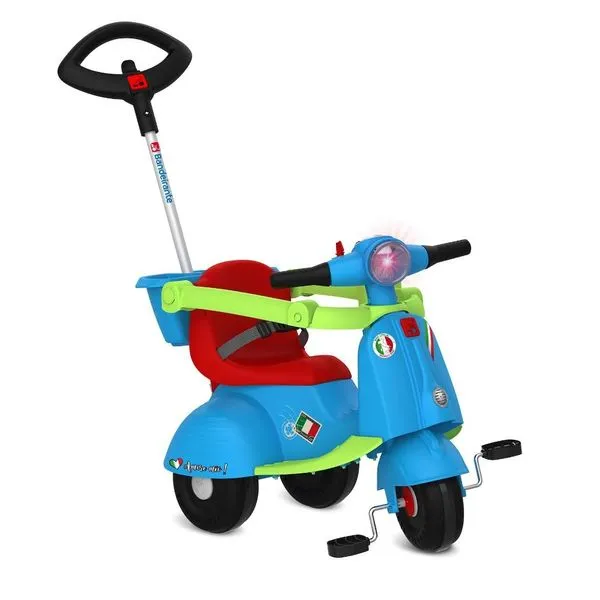 Triciclo Banderetta Passeio e Pedal Azul Bandeirante