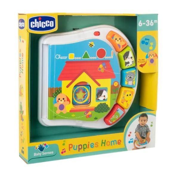 Brinquedo Para Bebes - Puppies Home - Livro Casinha dos Filhotes - Chicco
