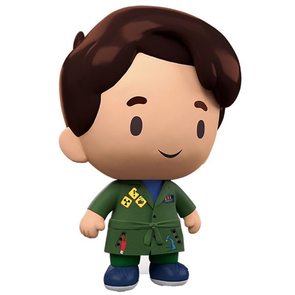 Boneco - D.P.A. - Zeca Detetive - Verde - 20 cm - Novabrink