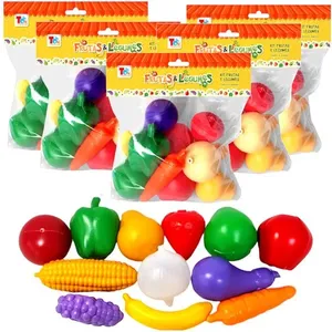10 Pacotes Comidinha Legume Fruta Lembrança Sacola Surpresa de Aniversário