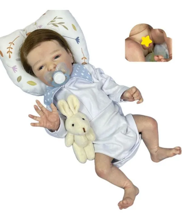 Bebê Reborn Menino Mama E Faz Xixi