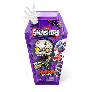 Smashers Horror House Caixão Mão Branca Zumbi Azul com 15 Surpresas – Fun Divirta-se