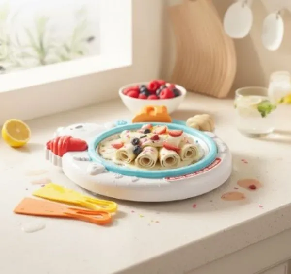 Brinquedo Sorveteria Infantil Chapa Fria Faz Sorvete Instantâneo Urso Polar