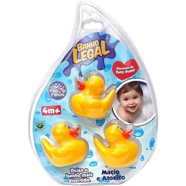CONJUNTO PATINHOS PARA BRINCAR NO BANHO - SOLAPA - PAIS E FILHOS
