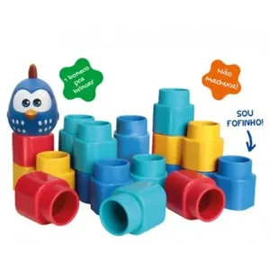 Brinquedo Fofo Blocos 15 Peças Galinha Pintadinha Mini Elka Único