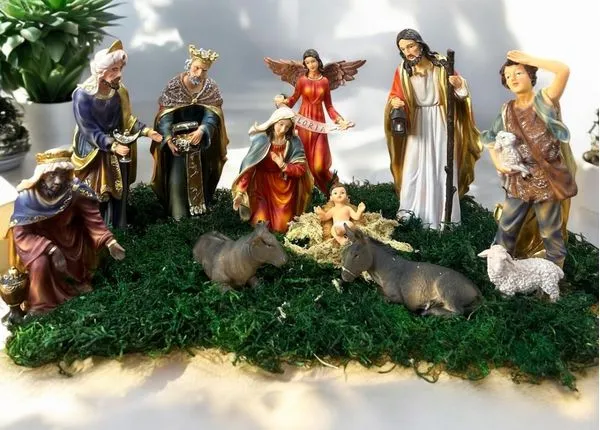 Presépio Natal Extra Grande Premium 11 Peças Até 30cm