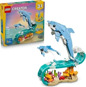 LEGO Creator 3 em 1 - Animais Marinhos: Lindos Golfinhos 31385