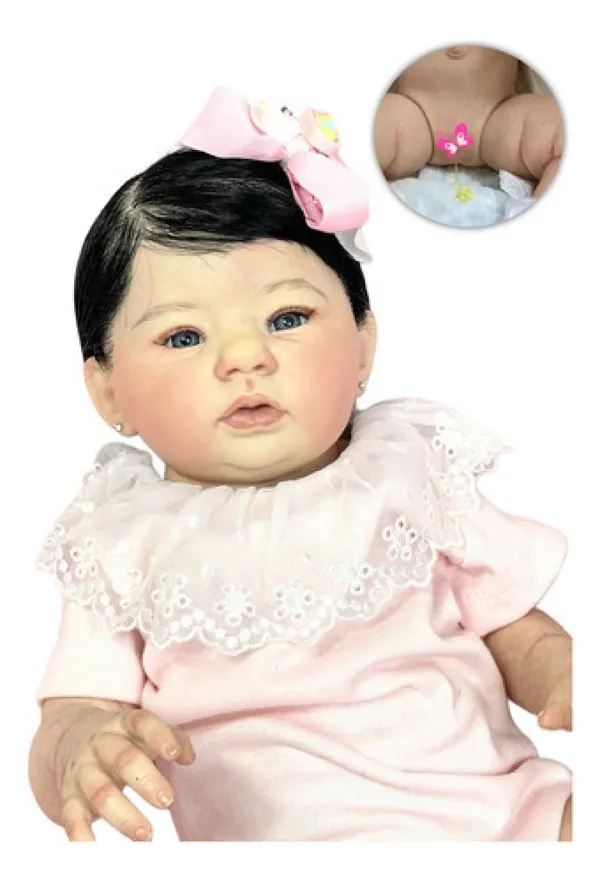 Bebê Rebon Realista Mama E Fax Xixi - Abigail