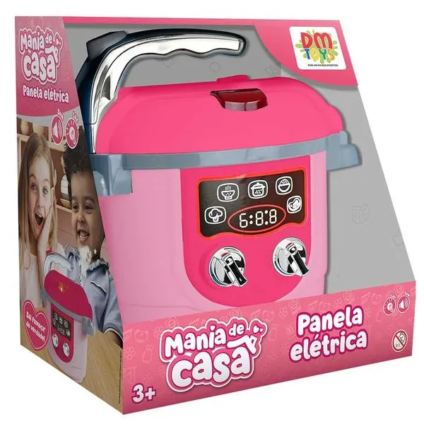 BRINQUEDO MANIA DE CASA PANELA ROSA - DM BRASIL