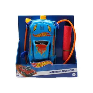 Brinquedo Mochila Lança Água Hot Wheels Reservatório 1L Toyng