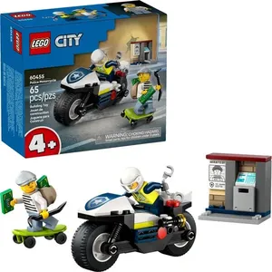 Lego City Perseguição de Moto da Policia 60455 com 104 Peças