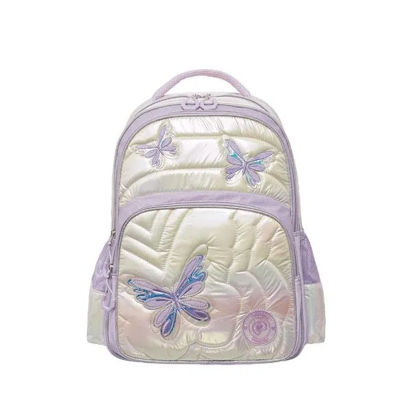 Mochila de Costas Pacific Pampili Fly Metalizada Lilás Único