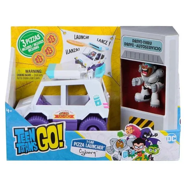 Boneco Cyborg + Veículo T-Car Lança Pizzas Sunny - 4031