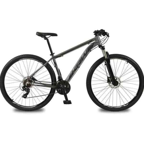 Bicicleta Aro 29 Krw Alumínio 24 Vel Freio Hidráulico Suspensão Dianteira S2 15.5 Grafite-Preto
