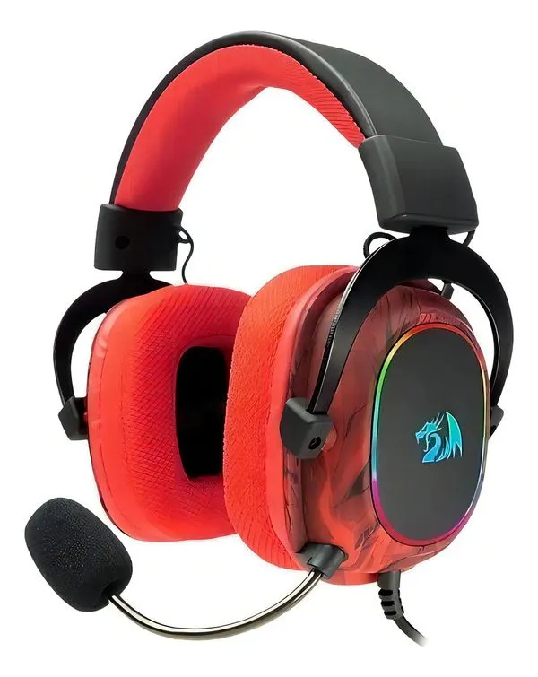 Fone de Ouvido Gamer com Fio Redragon Infernal Ryuji ID-510RGB Surround 7.1