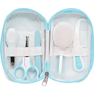 Kit Cuidados do Bebê Com Estojo Azul Buba Único