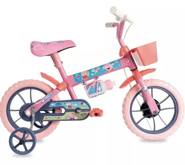 Bicicleta Infantil Peppa Rosa Aro 12 Verden 10509