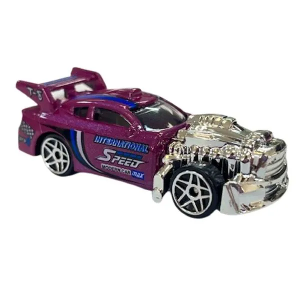 Mini Veículo Die Cast Garagem Dragster Roxo