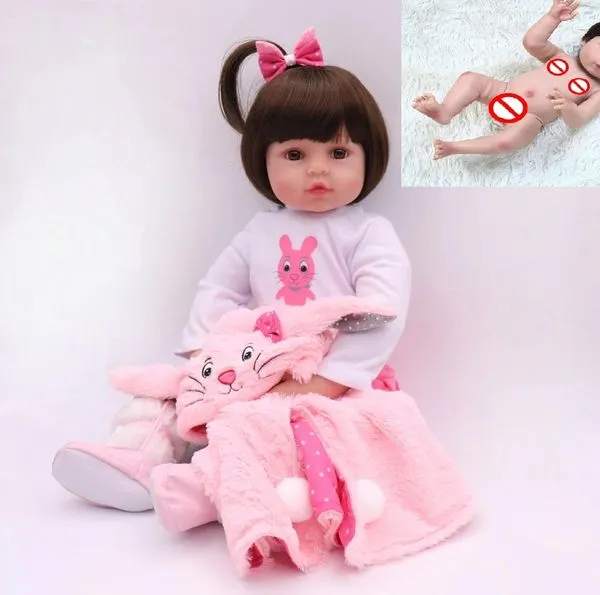 Bebê Reborn Menina Realista 100% Silicone 47cm - Bela