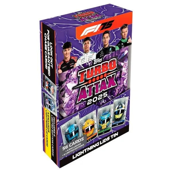 Jogo De Cartas - Tcg Cards Game - Formula 1 2025 - Turbo Attax - Mega Tin - Topps