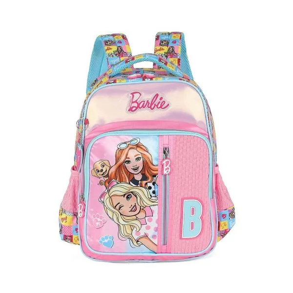 Mochila de Costas Luxcel Barbie Pet e Friend Rosa Único