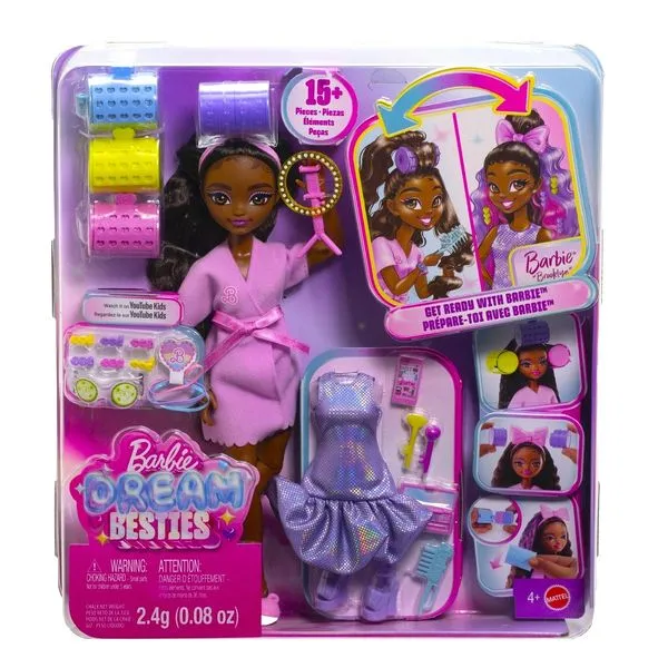Boneca Barbie Brooklyn - Get Ready With Barbie - Dream Besties c/ Acessórios - Mattel