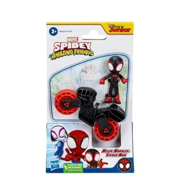 Figura Marvel Miles Morales Moto - F3714 - Hasbro