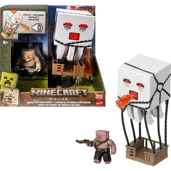 MINECRAFT ACTION FIGURE ATAQUE EXPLOSIVO DO GHAST - MATTEL