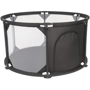 Berço Cercado Ici Kiddo Preto Único