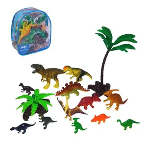 Kit com 12 Dinossauros de PVC Miniatura Animal Planet EBN Kids ZL21 Brinquedo Educativo