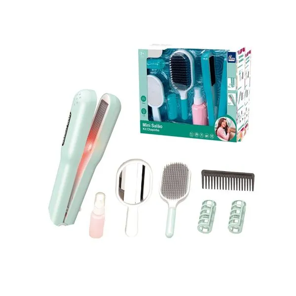 Brinquedo Mini Salão de Beleza Infantil Kit Chapinha