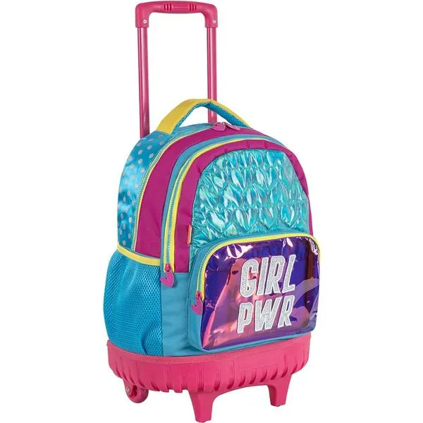 Mochila de Rodinhas Sestini Y Neon Colorido Único