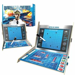 Jogo Batalha Naval, Brincadeira De Criança, Jogo De Mesa Tabuleiro 2 Jogadores, +7 Anos