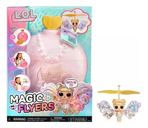 Boneca Lol Surprise L.O.L. Magic Flyers Sky Starling – Boneca voadora na sua mão - MGA
