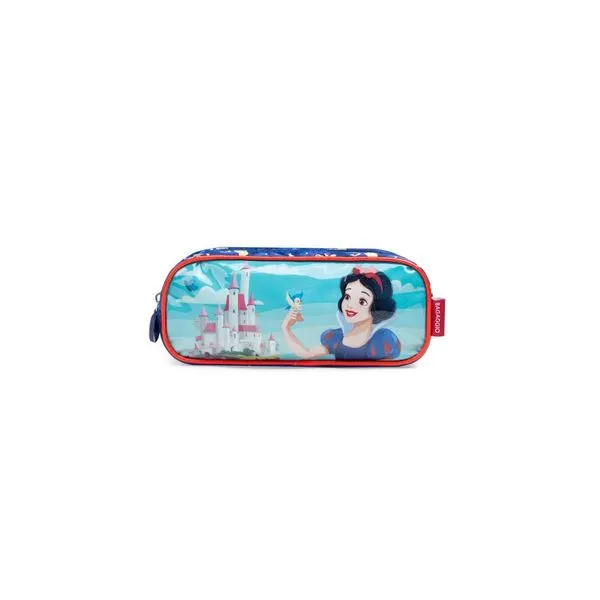 Estojo Escolar Feminino Branca de Neve Azul Escuro U / Azul escuro