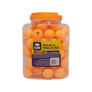 Kit com 60 Bolinhas de Ping-Pong Laranja Bel Único