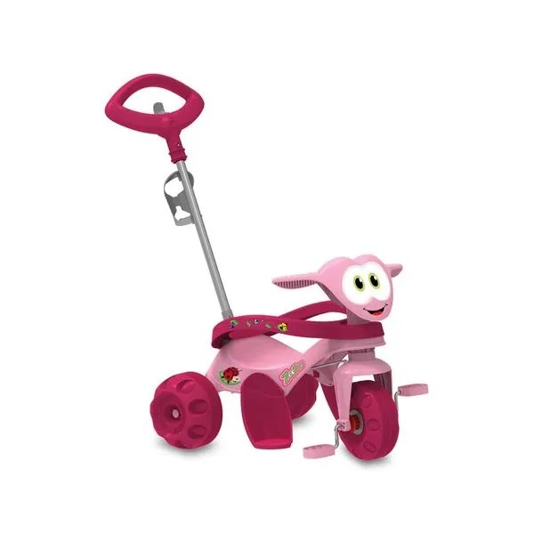 Triciclo Zootico Bandeirante Passeio e Pedal Rosa