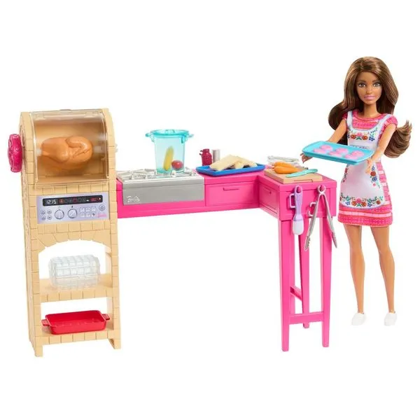 Boneca com Acessórios - Filme Barbie e Teresa Receita de Amizade - Crie e Cozinhe - Tereza - Mattel