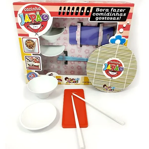 Brinquedo Kit Cozinha Japonesa 7 Peças - Mini Toys