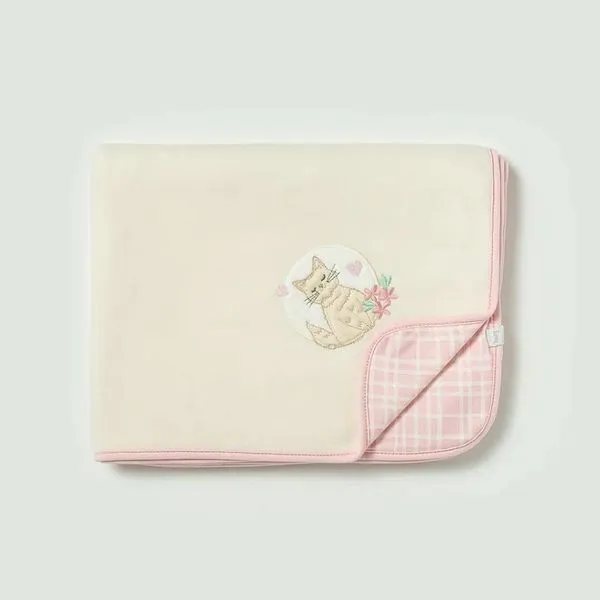 Manta De Soft Hug Gatinhos Rosa Iogurte Único