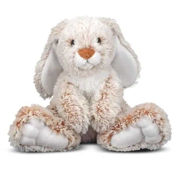 Pelúcia Coelho 22 cm de Altura com Design Realista para Crianças Acima de 3 Anos, Melissa & Doug