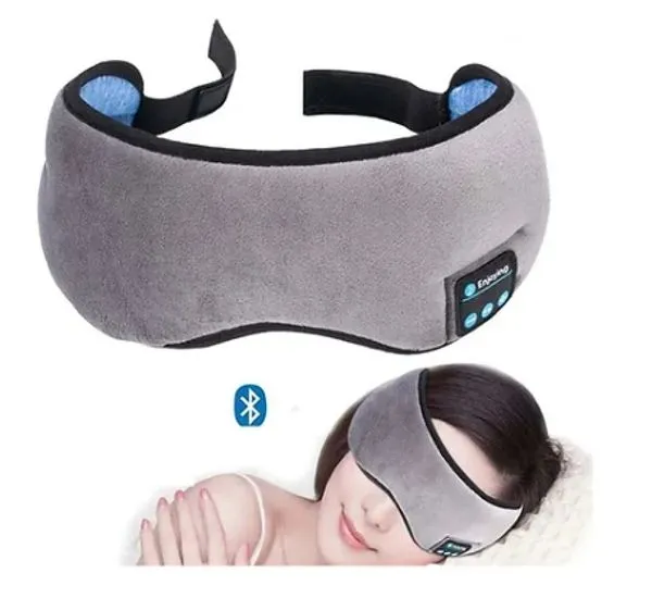 Tapa Olho Máscara de Dormir com Fone de Ouvido Bluetooth 5.0 Usb