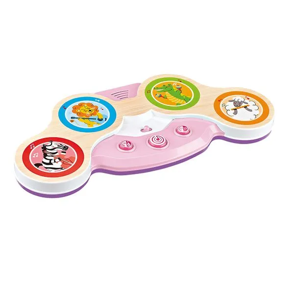 Brinquedo Musical - Bateria Touch - Rosa - Cardoso