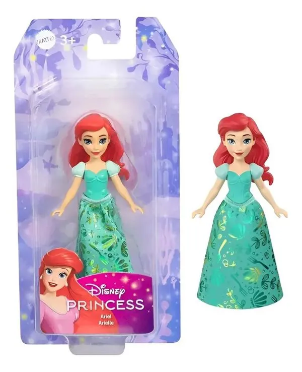 Boneca Disney Princesa Mini Boneca Ariel Desenho Mattel