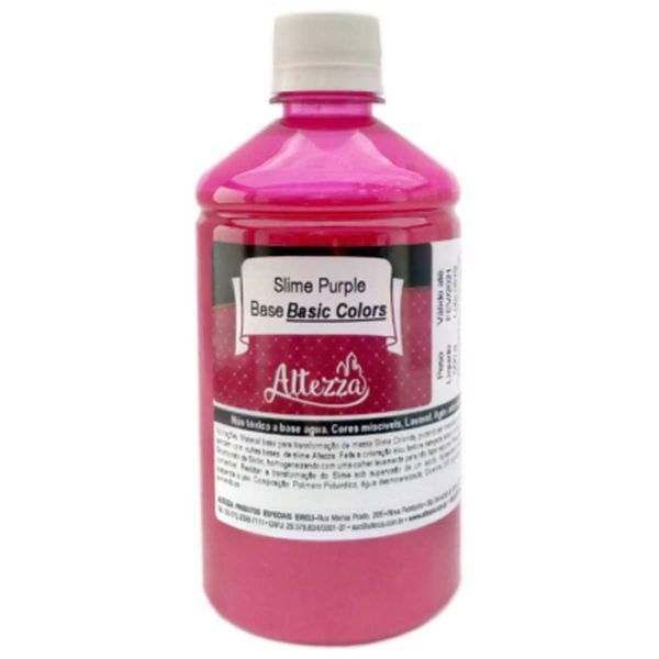 Base para Slime - 500 Gramas - Slime Purple - Base Basic Colors - Reval