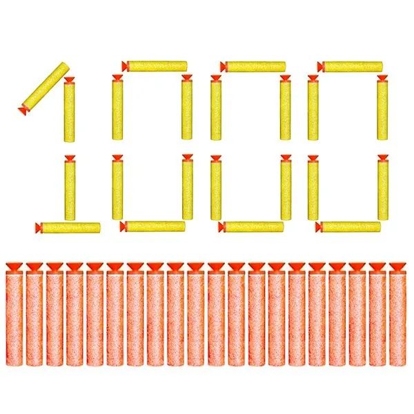 1.000 Dardos p/ Lançadores Nerf de Pressão Atacado Revenda