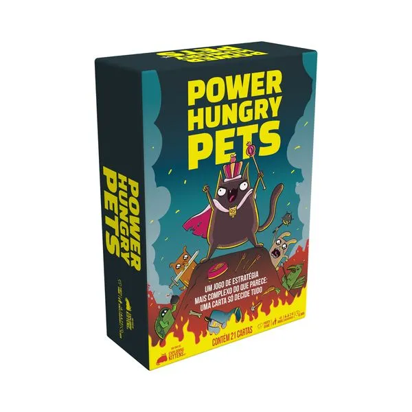 Jogo de Cartas - Power Hungry Pets - De 2 a 6 Jogadores - Galápagos