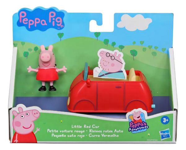 Brinquedo Peppa Pig Carro Veículo + Figura Hasbro F2212